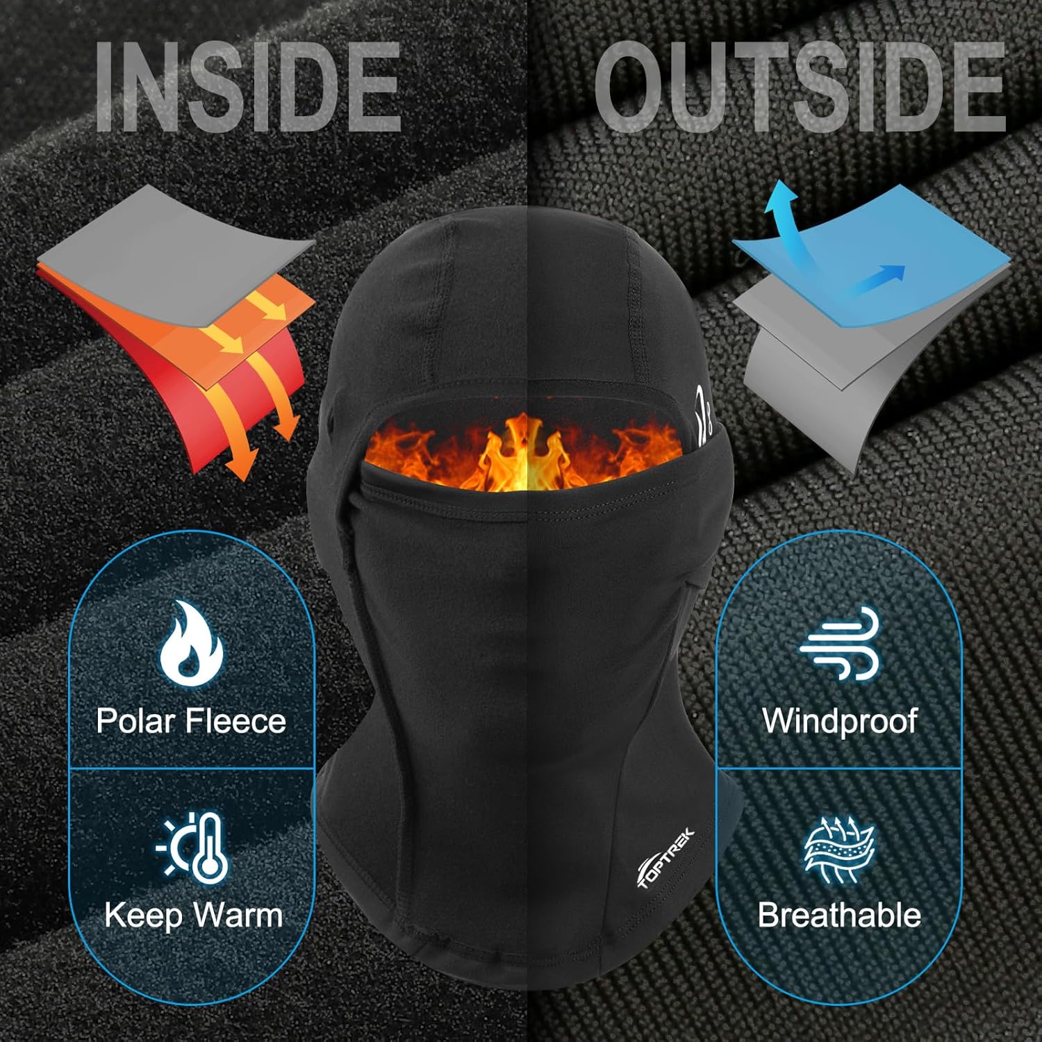 Thumbnail 1 de Toptrek ski balaclava with 3D comfort