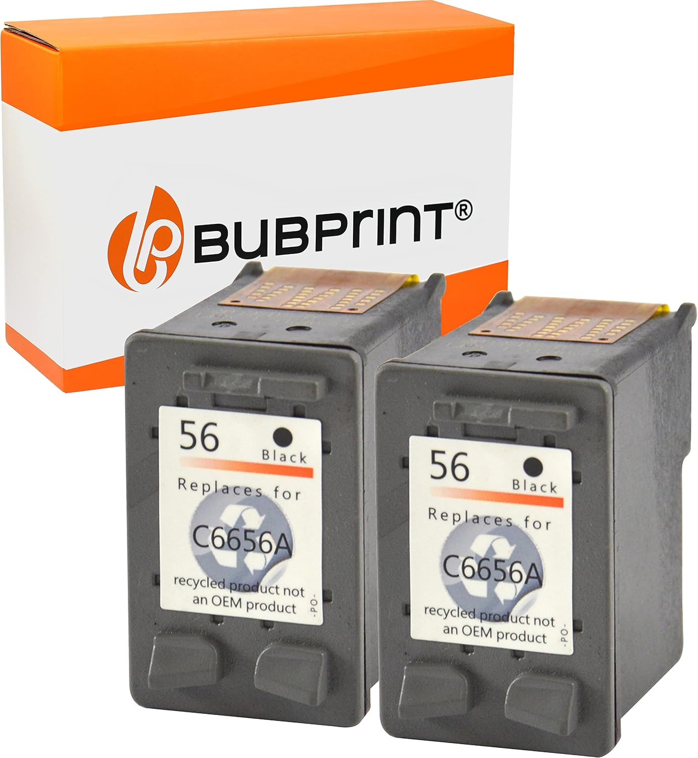 2 Bubprint Cartucce d'inchiostro compatibili Nero per stampanti HP (serie DeskJet/OfficeJet/Photosmart) - compatibilità ampia