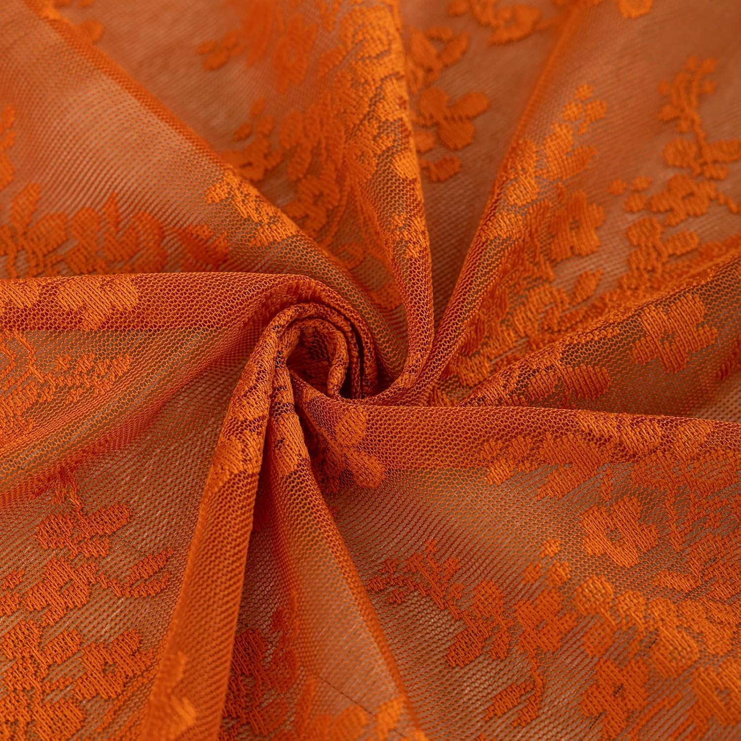 Thumbnail 5 de Lace Terracotta Curtains 52x96 in Light-Filtering Rod Pocket Curtains 🏠
