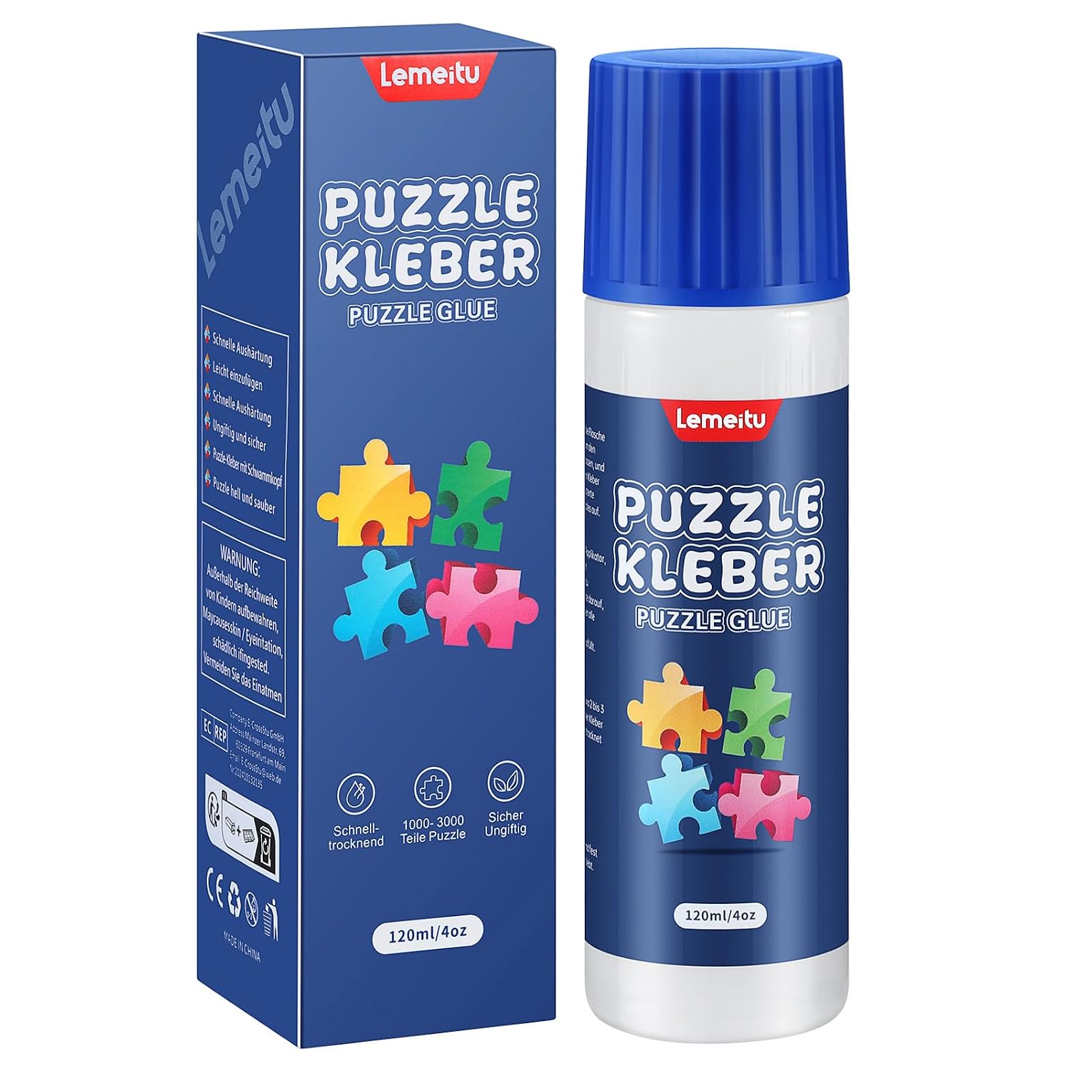 Thumbnail 6 de Lemeitu Puzzlekleber 2er-Pack – 2 × 120 ml, schnell trocknend, glasklar und geruchsfrei