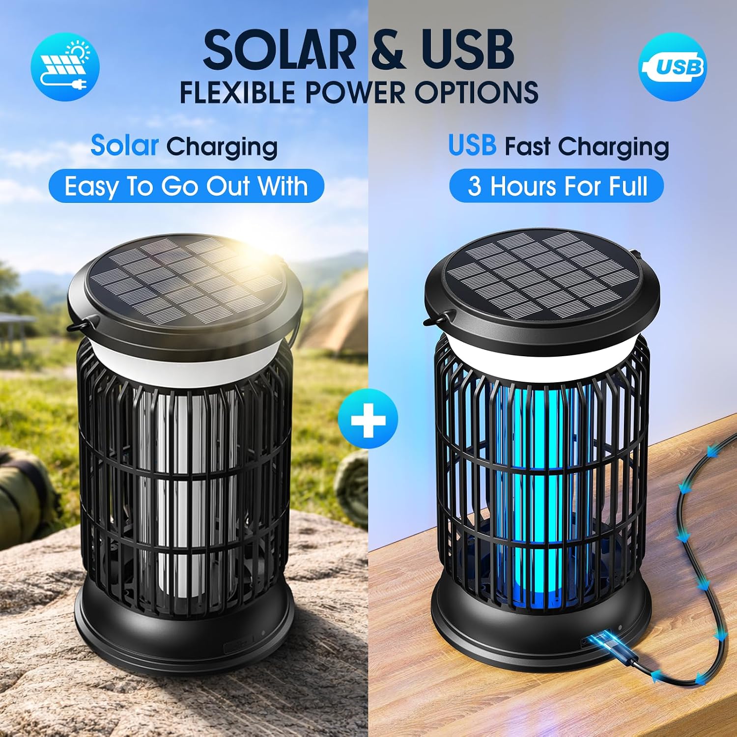 Detalle de Sayneep Solar Bug Zapper 6000mAh