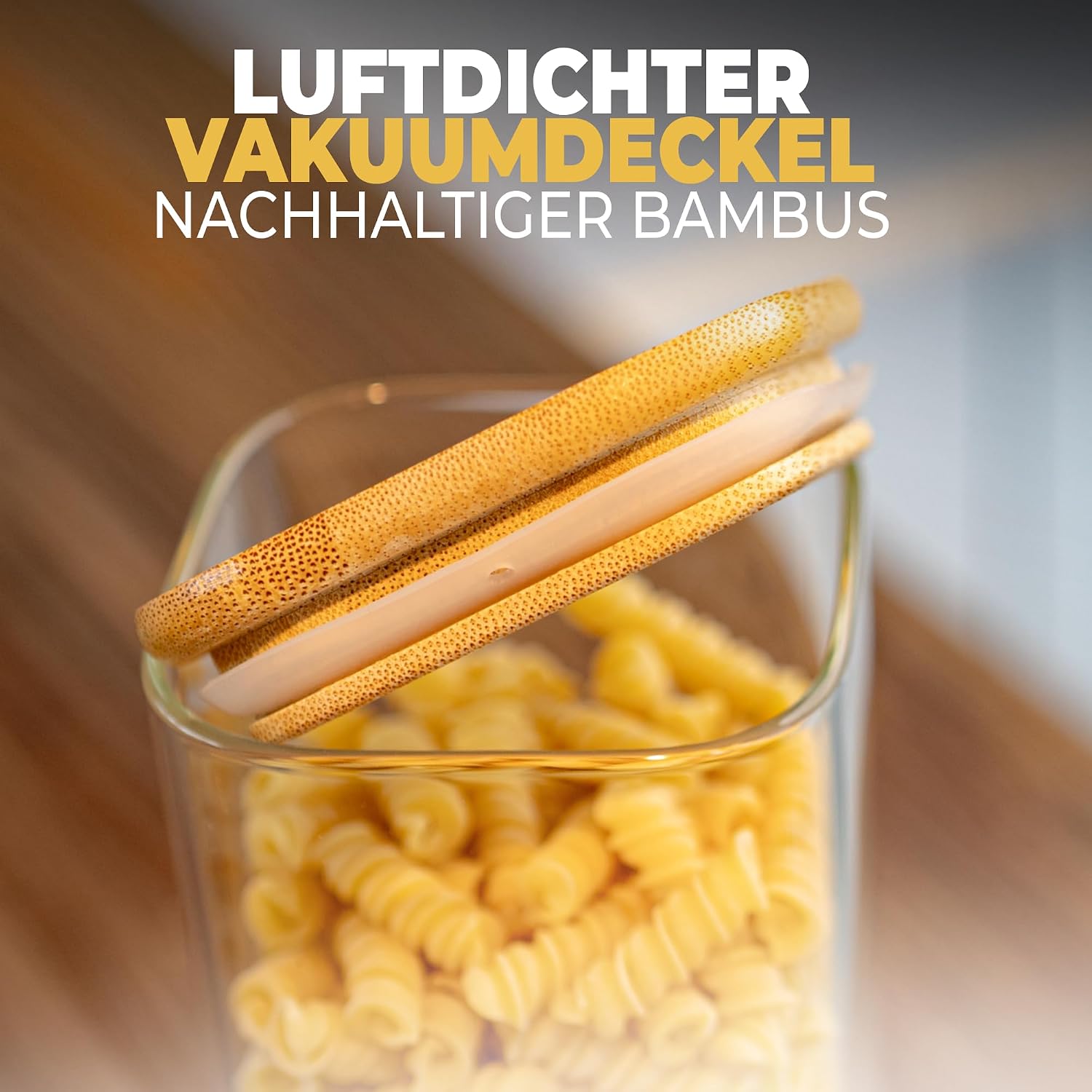 Detalle 2 de CLIDOR Vorratsgläser 5 x 1050 ml mit Deckel