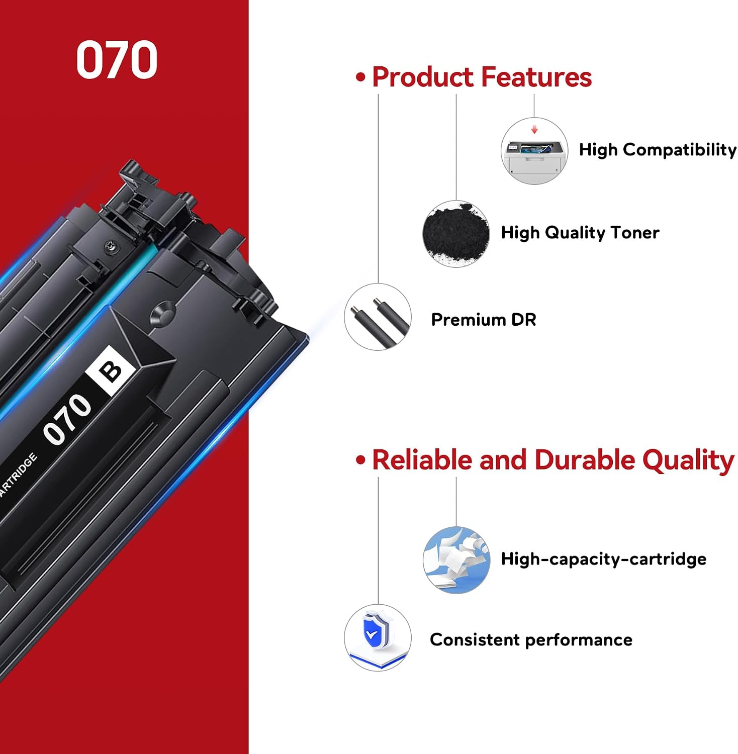 Thumbnail 5 de Jeostarky Black Toner Cartridge, 2-Pack