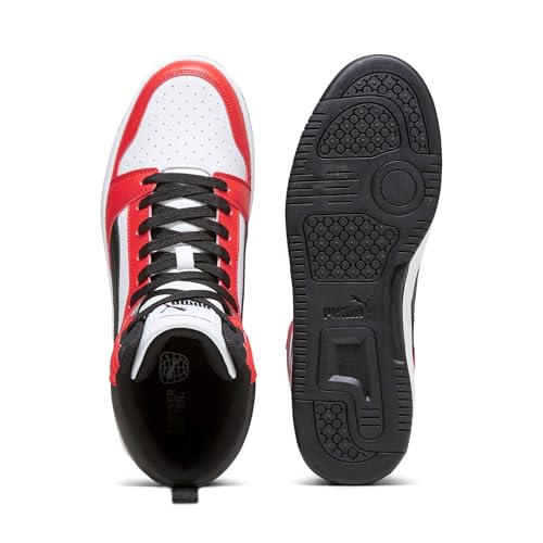 Detalle de PUMA Rebound V6: Sneaker unisex, bianco/nero/rosso per tutte le stagioni