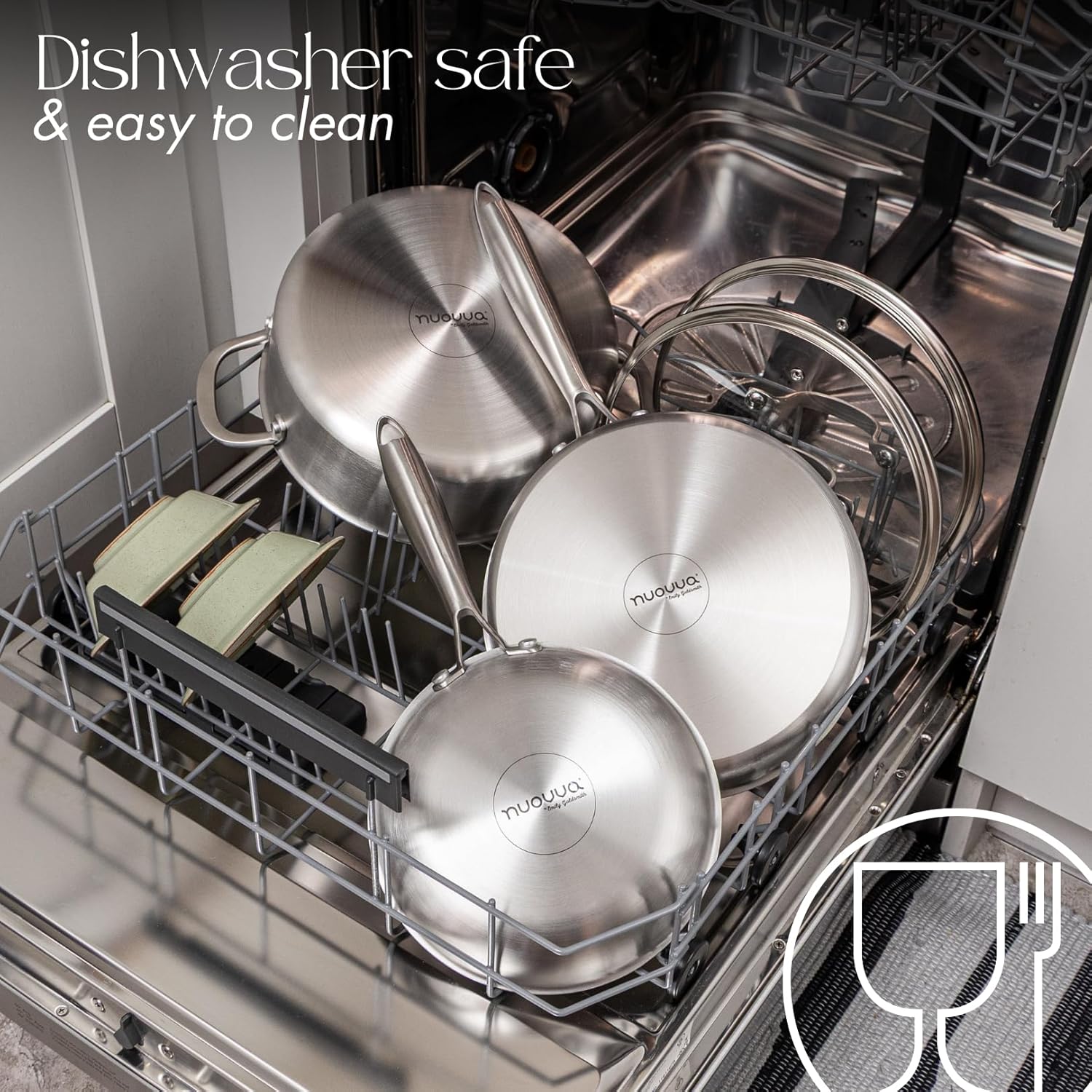Detalle 2 de Nuovva 8pc stainless steel cookware set