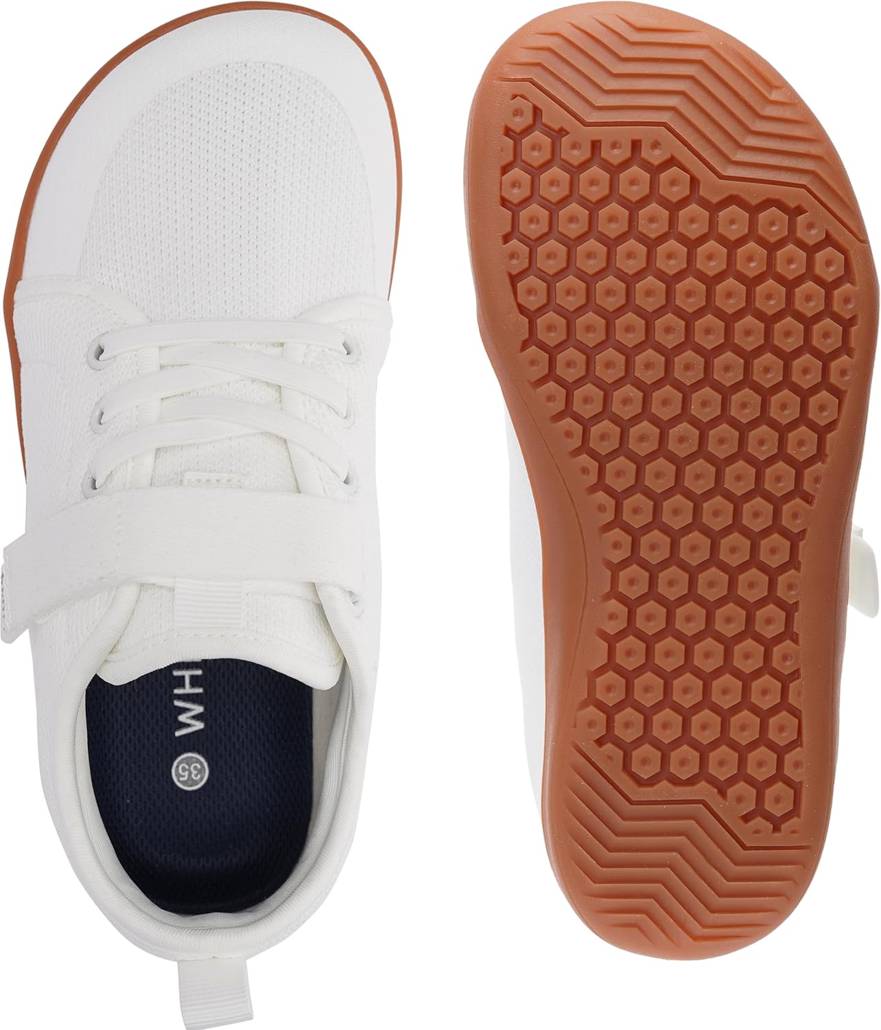 Thumbnail 4 de WHITIN Little/Big Kid Barefoot Shoes: Minimalist Lace-Up Sneakers for Growing Feet