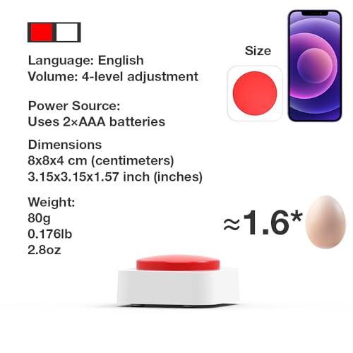 Detalle 2 de MAUJOY British English Talking Alarm Clock with Time/Date Announcement