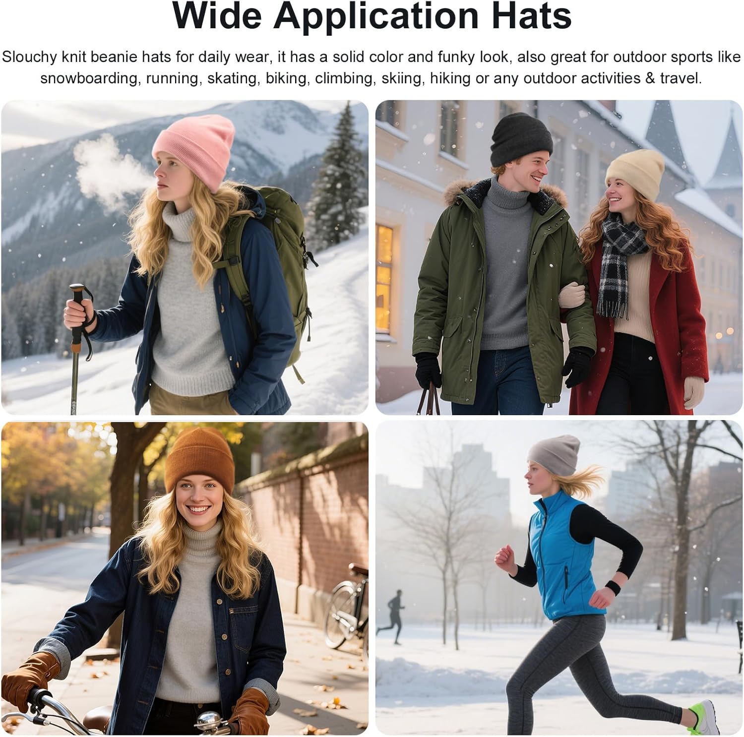 Thumbnail 6 de DRESHOW Warm Knit Beanie for Women and Men: a cosy, fleece-lined option for cold weather