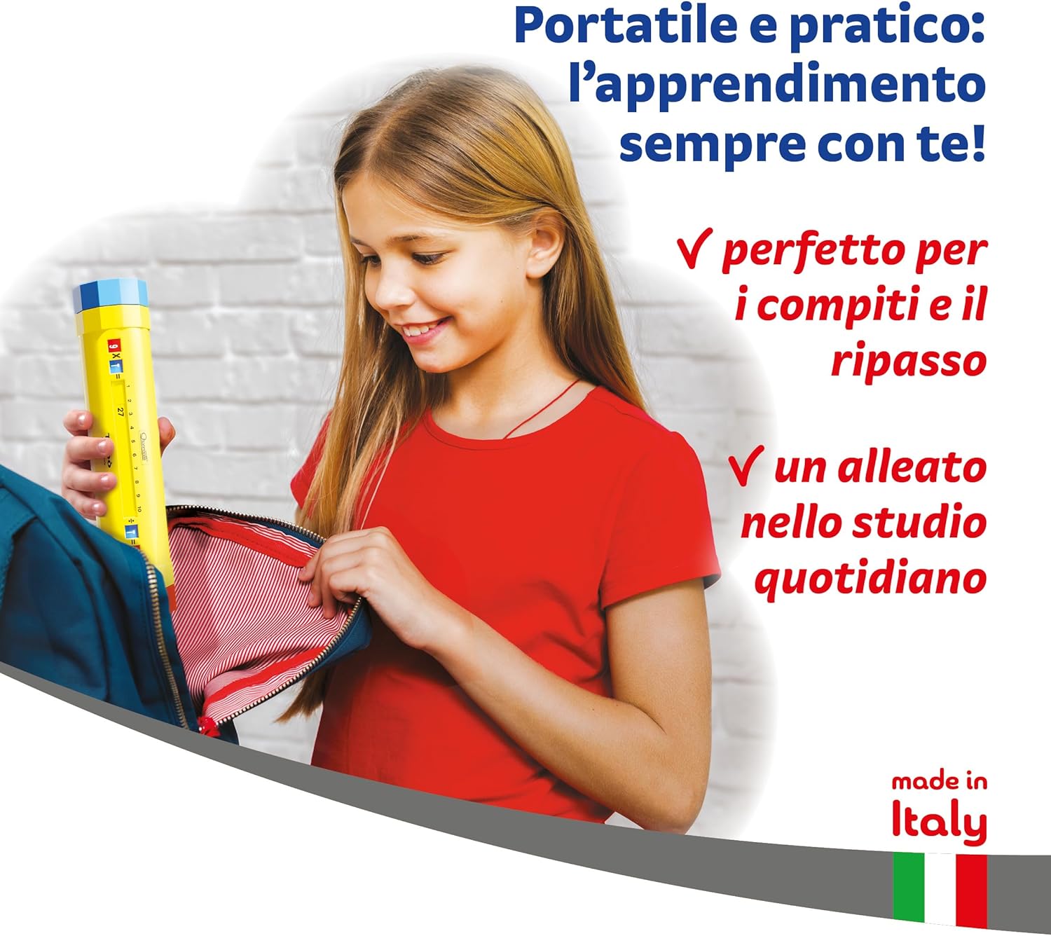 Detalle 2 de Tubò Pitagorico di Quercetti: tabelline interattive per bambini dai 5 anni