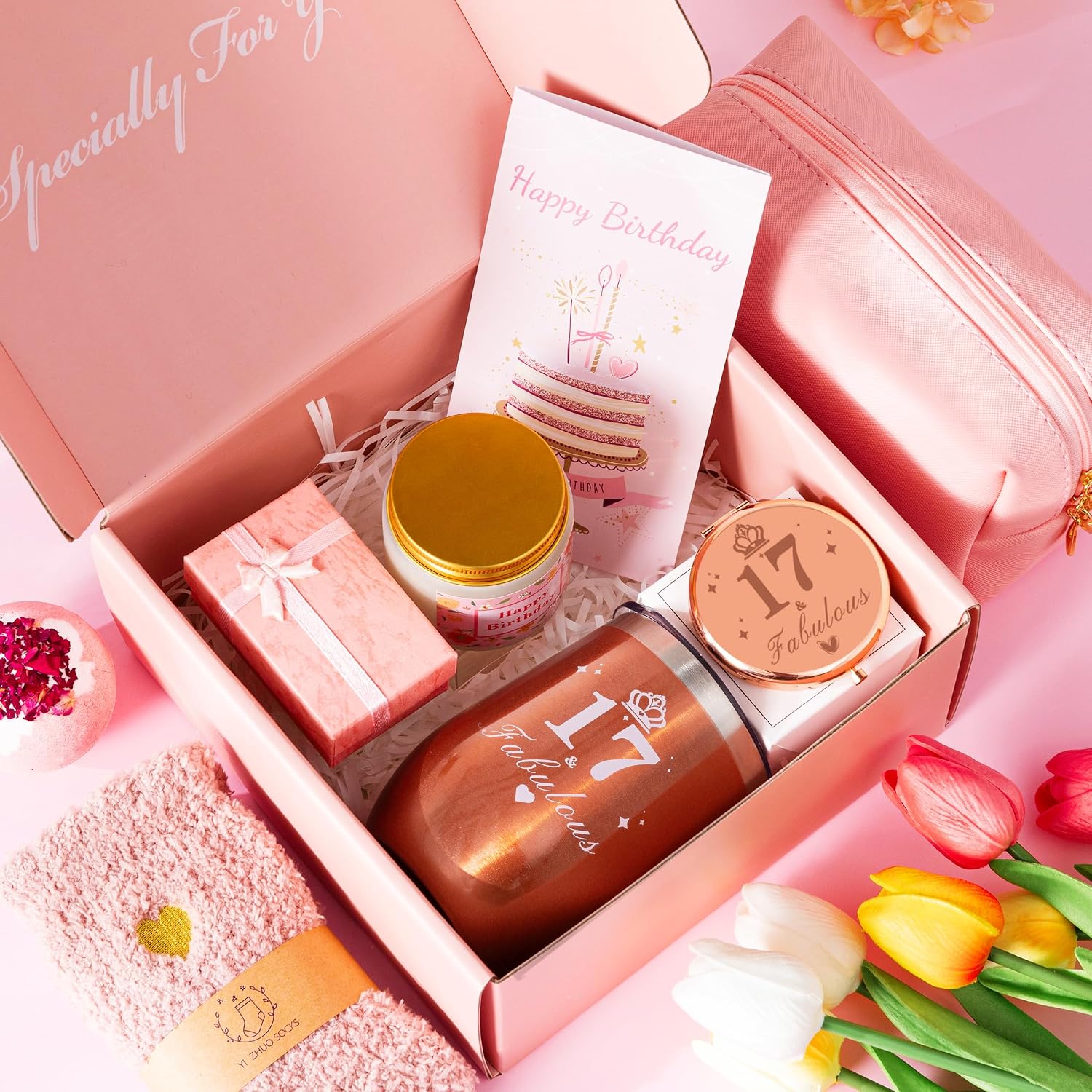 Detalle 2 de 17th Birthday Gift Hamper for Her
