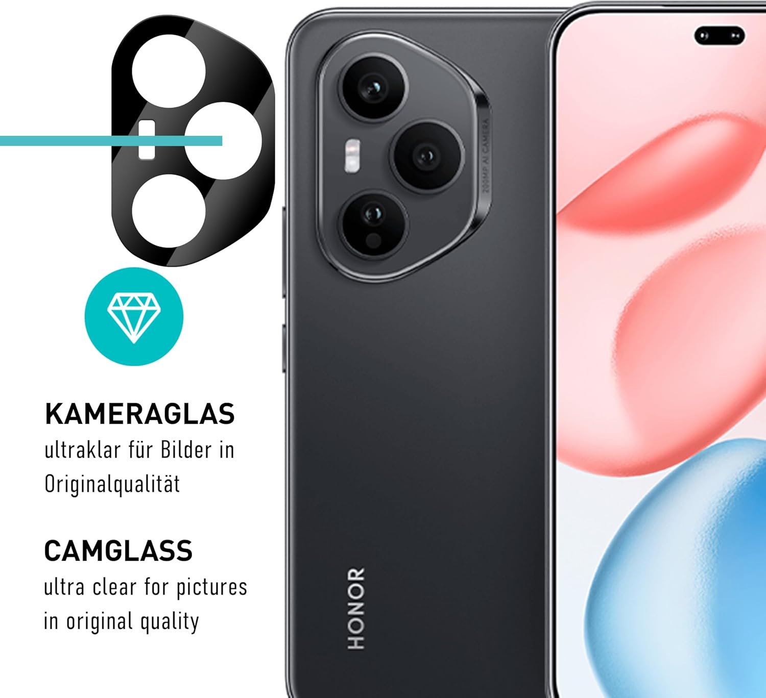 Thumbnail 6 de SmarTect TPU Screen Protector for Honor 400 Pro, 2 Films and 2 Camera Glasses