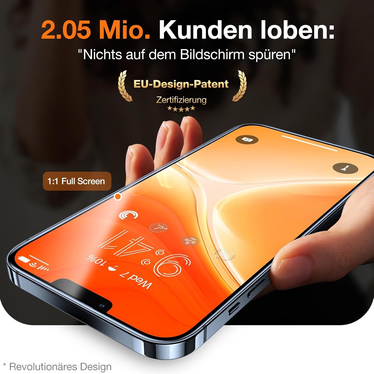 Thumbnail 4 de TORRAS Glasfolie für iPhone 13/13 Pro & 14 2er Pack