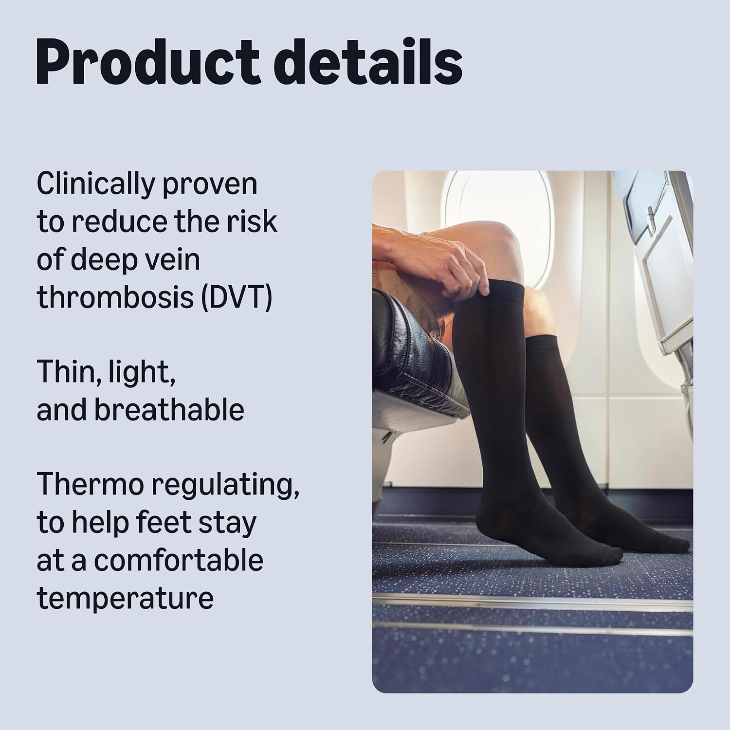 Thumbnail 2 de Healthcare by Amazon Flight Compression Socks 3-6/35-39