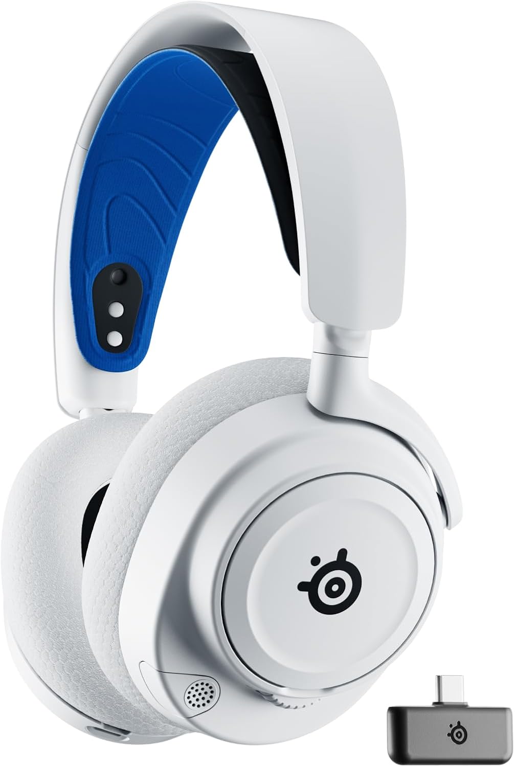 Detalle de SteelSeries Arctis Nova 7P Wireless gamingheadset, wit, 2,4 GHz en Bluetooth