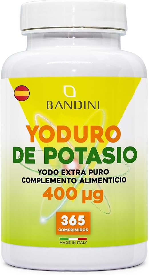 Detalle de Bandini® Yodo 400 mcg - 365 Tabletas Veganas