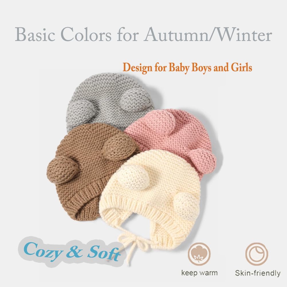 Thumbnail 4 de XNDZ Baby Earflap Beanie Hat 3-24 Months