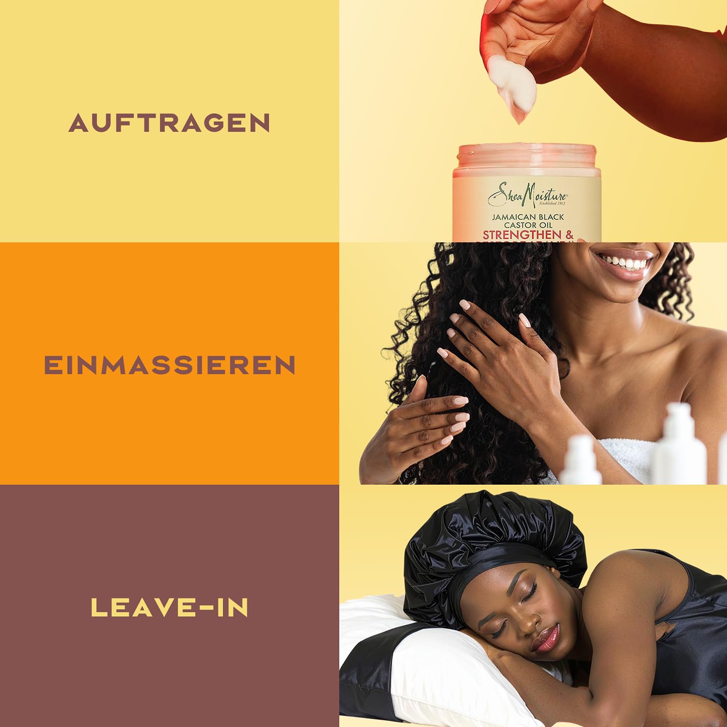 Thumbnail 5 de SheaMoisture Haarmaske mit jamaikanischem schwarzem Rizinusöl – Strengthen & Restore, 431 ml