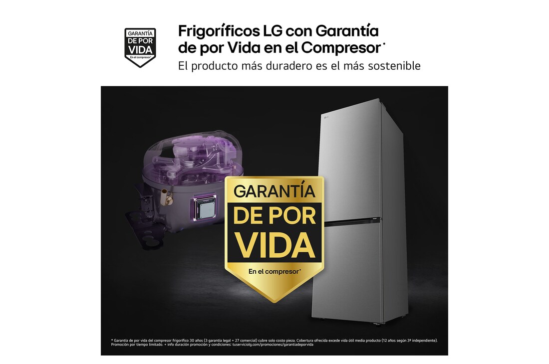 Thumbnail 2 de LG GBBSJ10EPY Frigorífico combi 333 L, 1,86 m