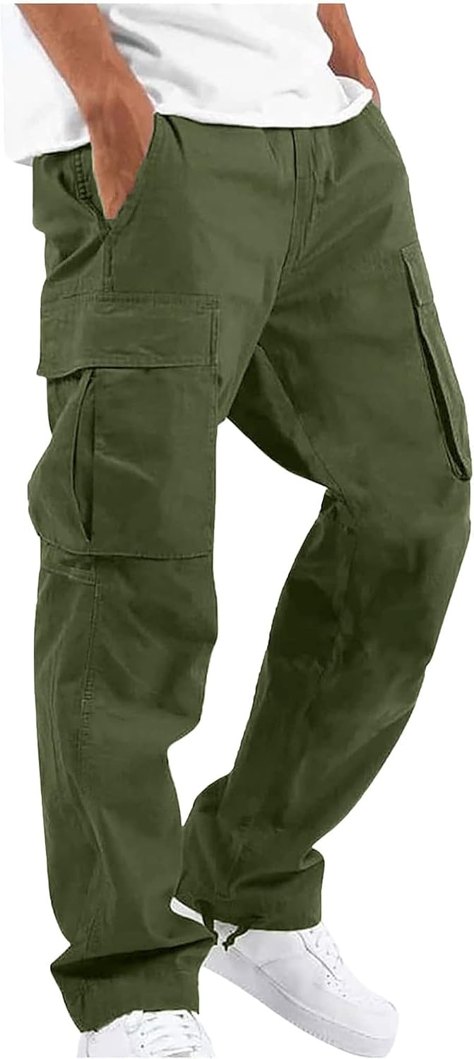 Thumbnail 4 de YAOHUOLE Men's Cargo Pants cotton stretch trousers