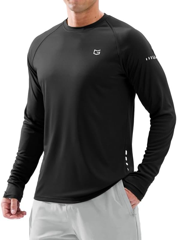 Detalle de G Gradual Men's UPF 50+ Long-Sleeve Rash Guard, Lightweight Quick-Dry