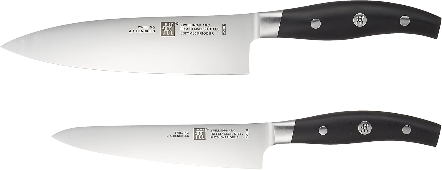Detalle de ZWILLING ツヴィリング アーク 38881-002 シェフナイフ2本セット、関市製・ステンレス鋼