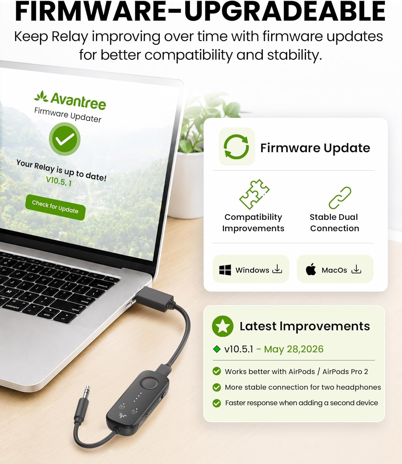 Thumbnail 3 de Avantree Relay Bluetooth 5.3 Adapter 20 Std