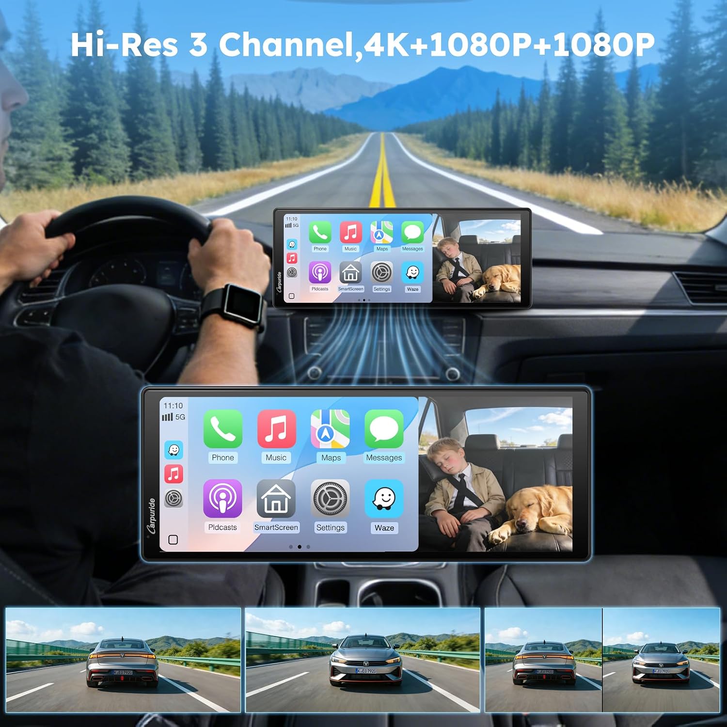 Detalle de CARPURIDE W903S3 9.3 Inch HD Carplay screen