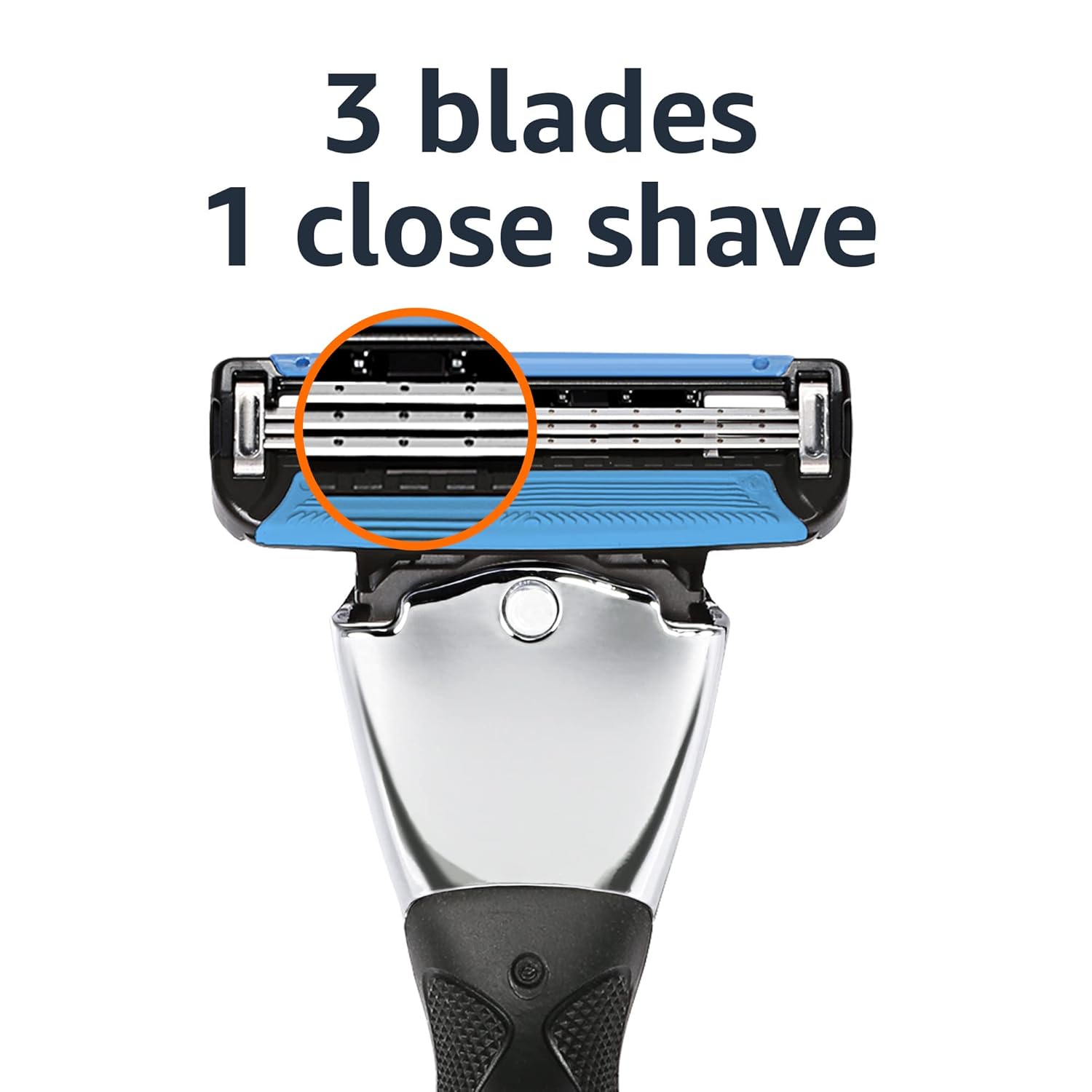 Thumbnail 3 de Amazon Basics 3-Blade Shaver with MotionSphere Pivot and Dual Lubrication Strip (Handle + 20 Refills)