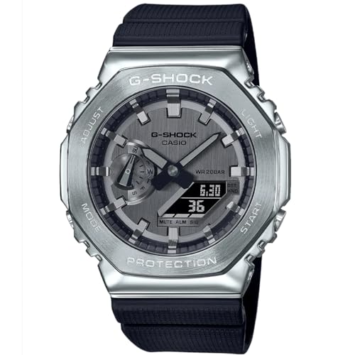 Detalle de Casio G-Shock GM-2100-1AER: A Tough, Solar-Powered Bluetooth Watch for Everyday Adventure