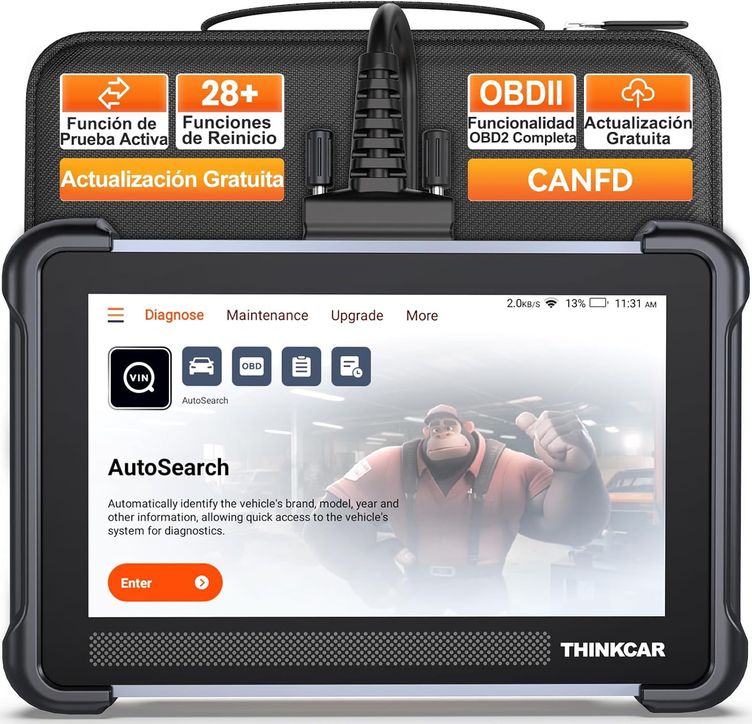 ThinkScan 672 OBD2 Diagnóstico 28 funciones