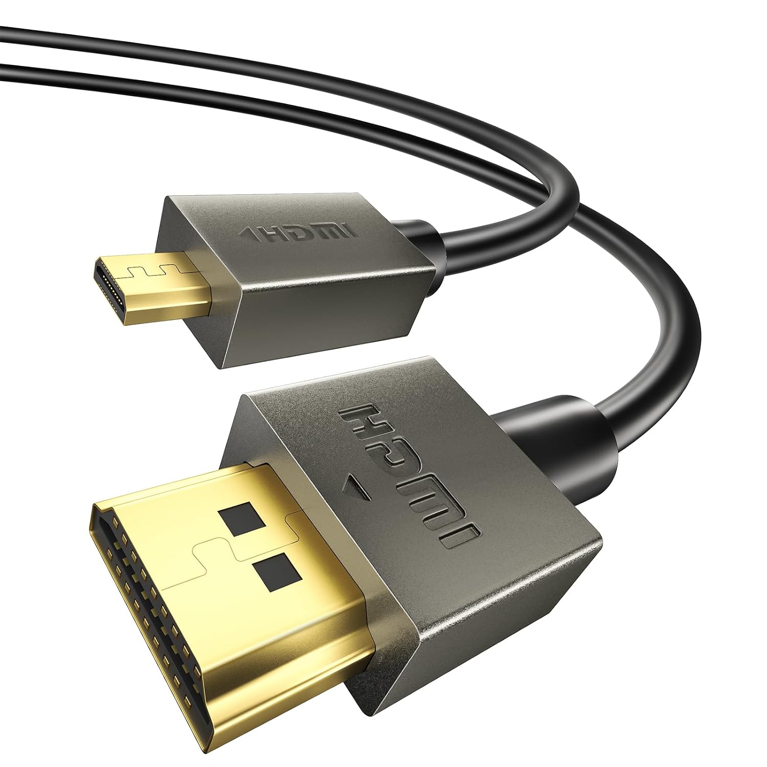 Detalle de 8K HDMI zu Micro HDMI Kabel 2m – HDMI 2.1 Kabel für 8K@60Hz, 4K@240Hz mit HDR