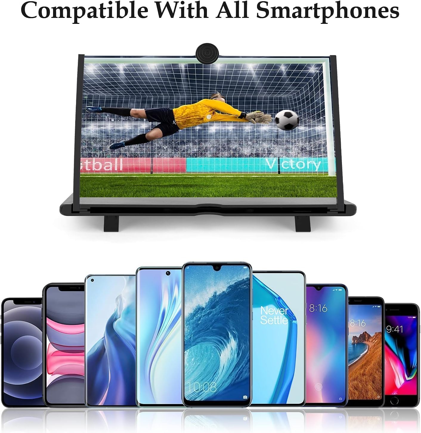 Thumbnail 6 de TAURI Bildschirmlupe für iPhone 16 Pro Max – faltbare 6,1-Zoll-Sichtschutz-Lupe für Filme, Videos & Spiele