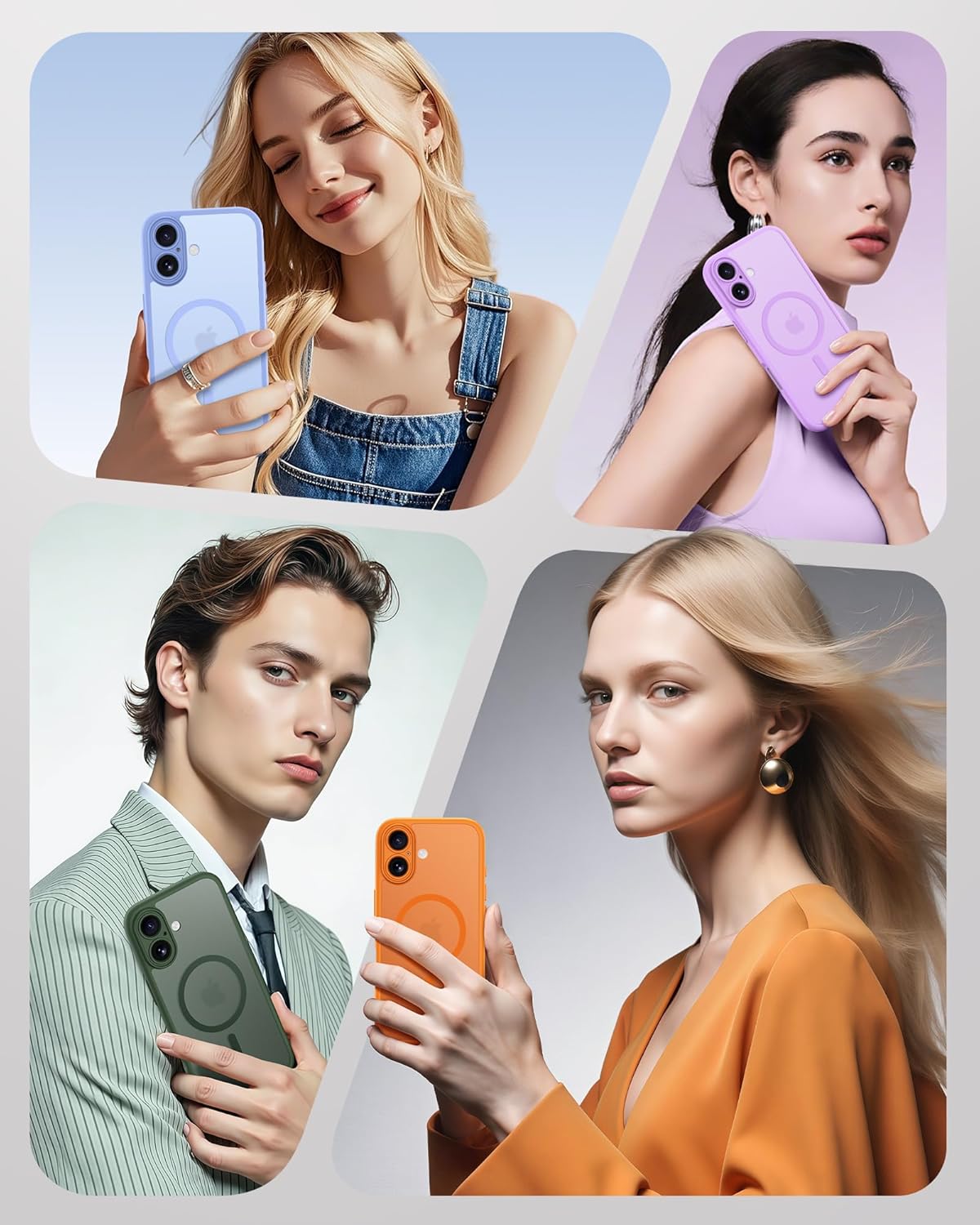 Thumbnail 6 de TOCOL MagSafe Hülle für iPhone 17 mit Vollkameraschutz, Magnetring & 4-Schicht-Stoßdämpfung – hellblau