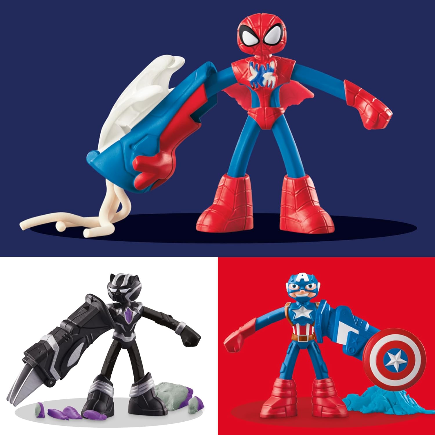 Detalle de Play‑Doh Marvel Set figuras superhéroes para 4 años