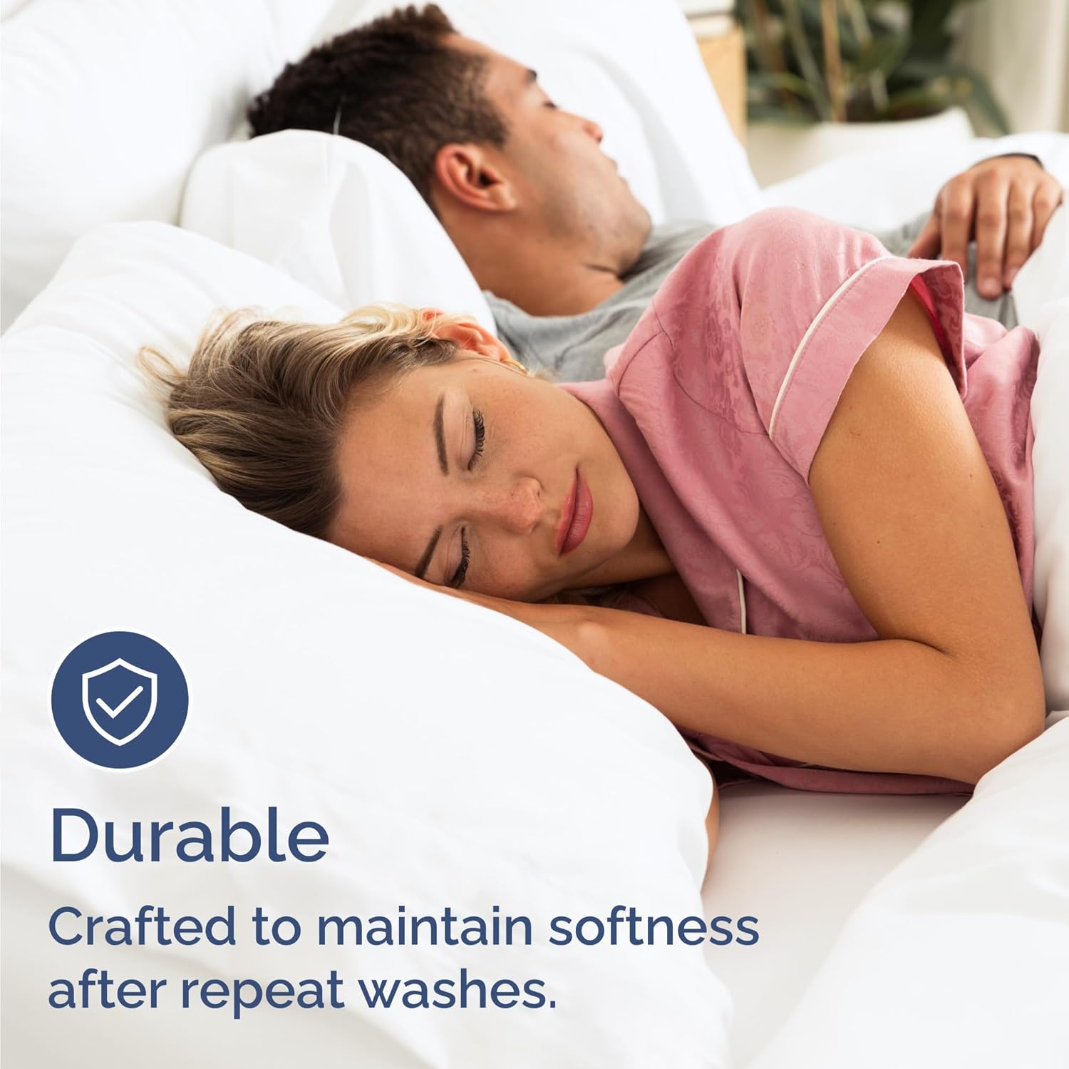 Thumbnail 4 de Bulk Case Pack of 10 Sheet Sets – Complete 6 Piece Queen Bedding in White