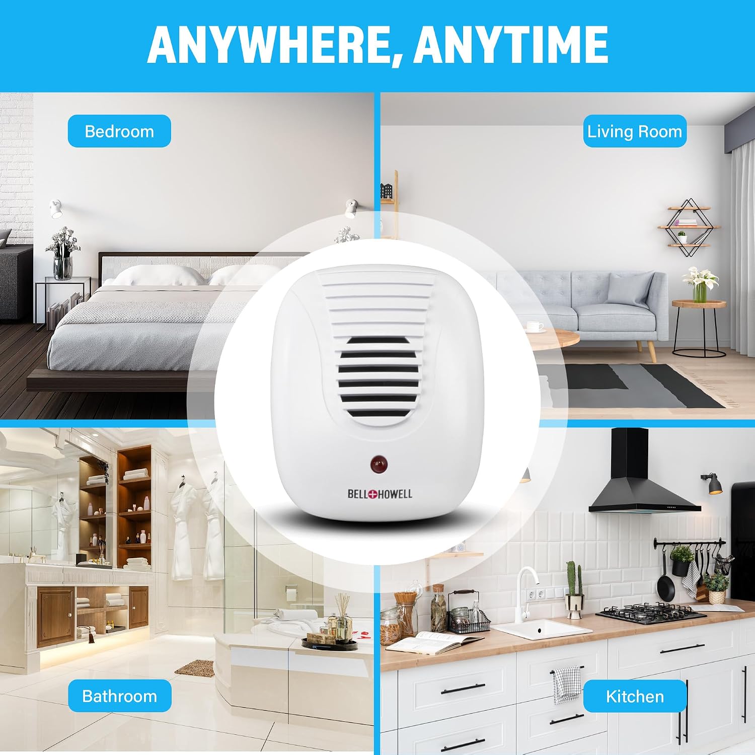 Thumbnail 6 de Bell + Howell Ultrasonic Pest Repeller 3-Pack