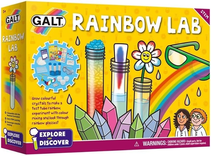Detalle de Galt Rainbow Lab 12 experiment kit