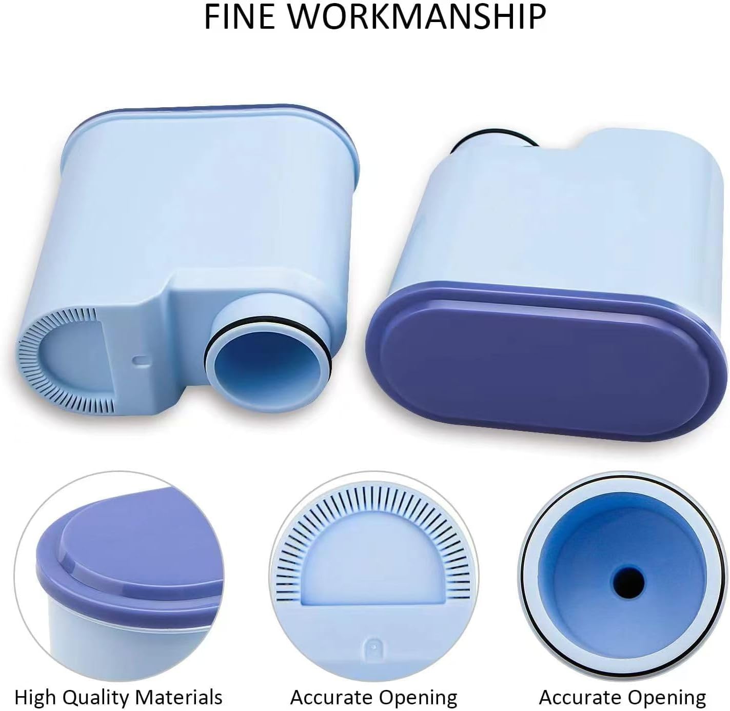 Detalle 1 de AquaClean Compatible Water Filters (2-Pack) & Descaling Liquid (250ml x 2) for Philips Coffee Machines