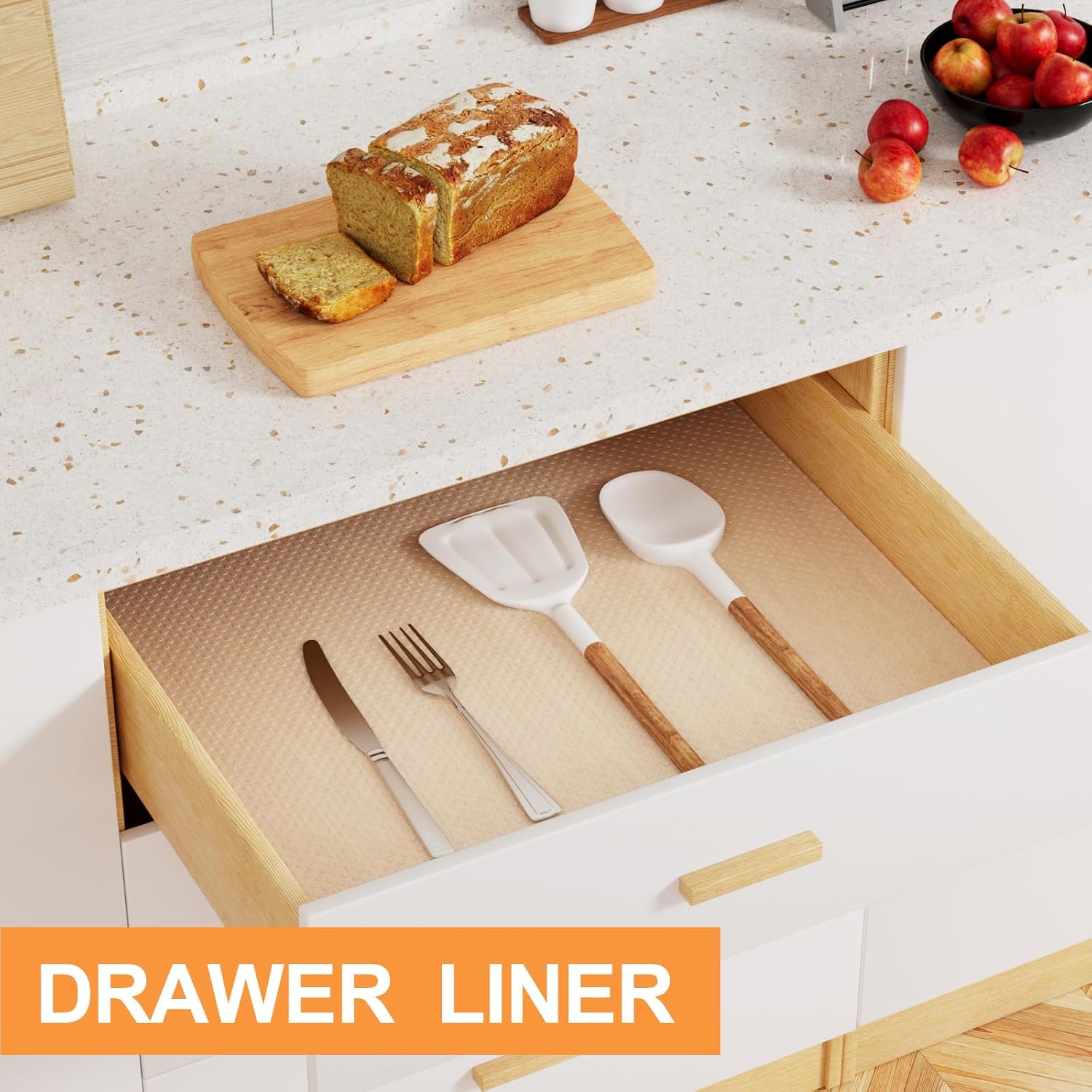 Thumbnail 3 de FLPMIX 24-inch Clear Waterproof Shelf Liner (EVA) — Non-Adhesive Drawer & Under-Sink Mat