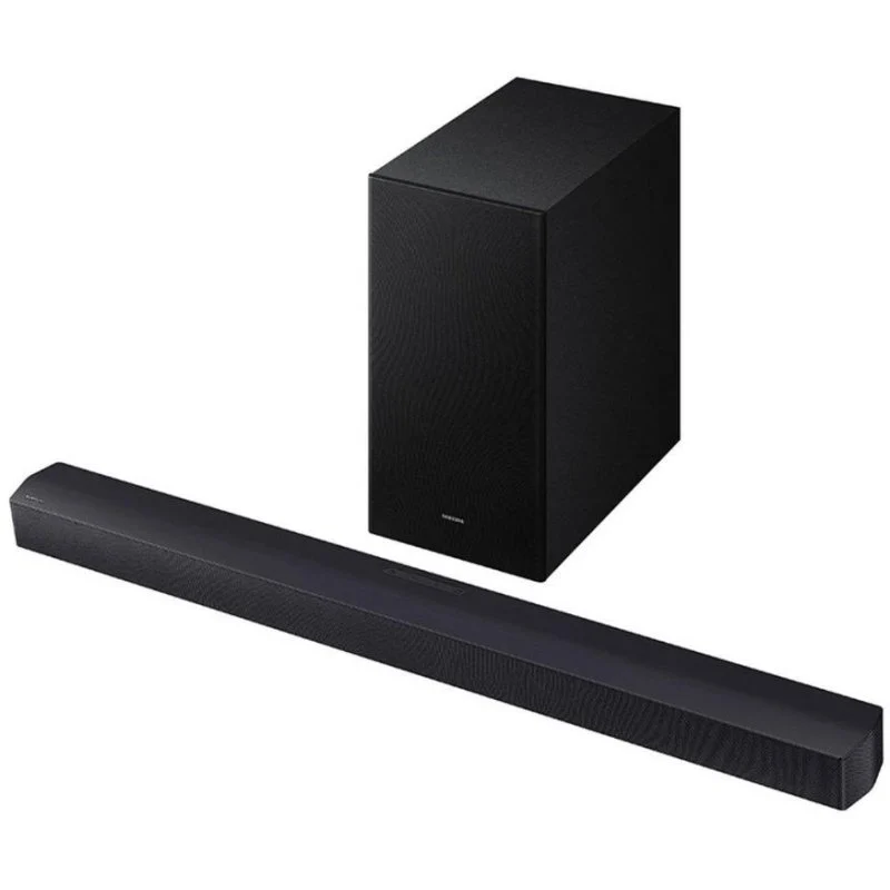 Detalle de Samsung HW-B450F 2.1 300W: cine en casa y juego inmersivo a un precio equilibrado