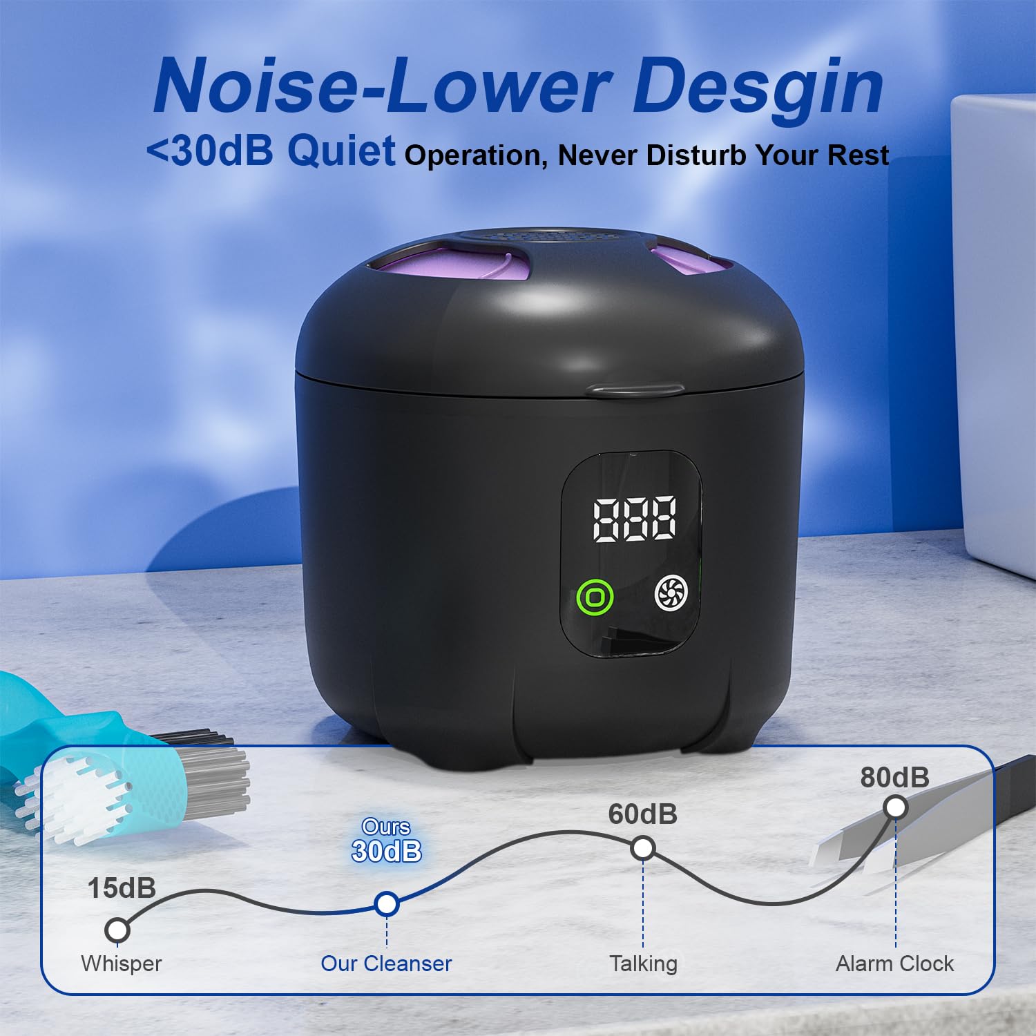 Detalle 2 de Ultrasonic Retainer Cleaner 45 kHz