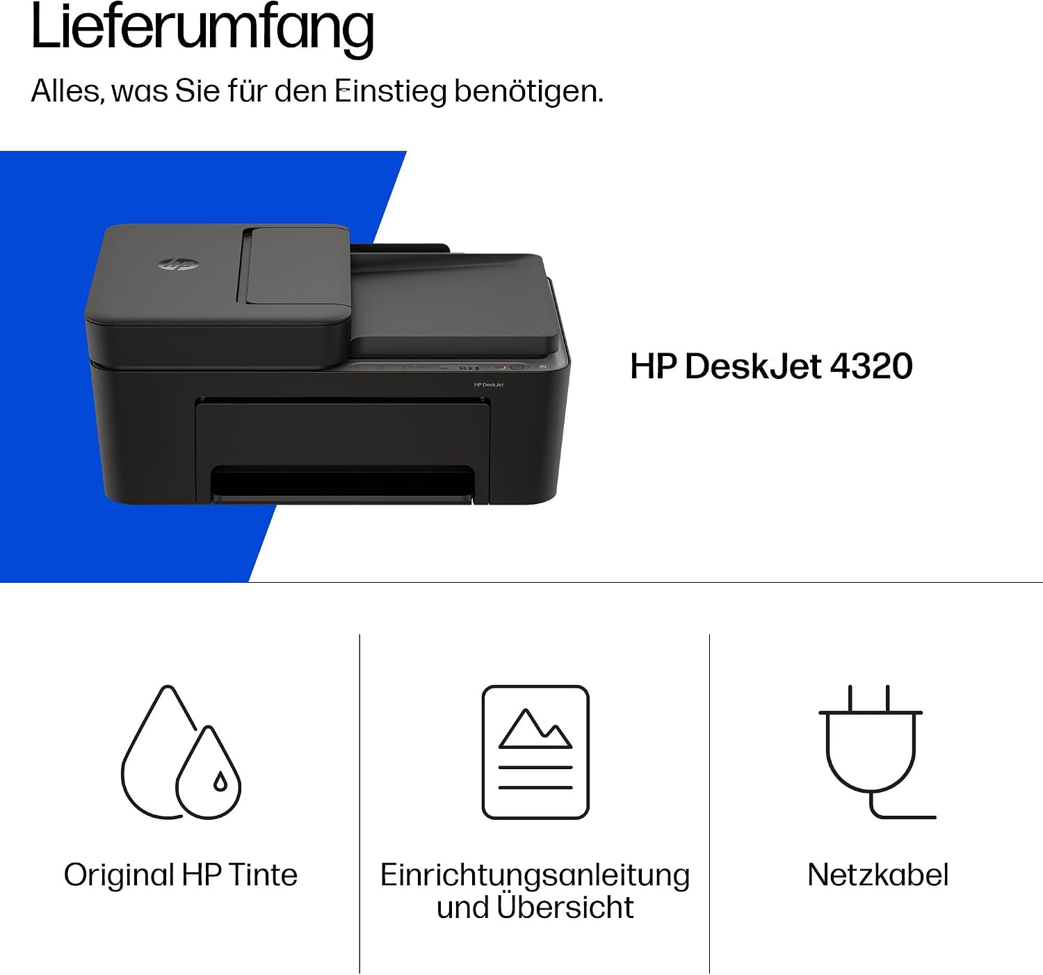 Thumbnail 6 de HP DeskJet 4320 Multifunktionsdrucker 3 Monate đš
