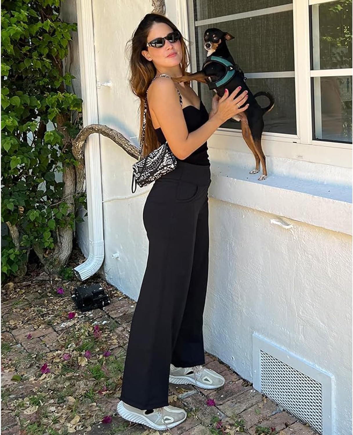 Thumbnail 1 de NEW YOUNG 3-Pack Women’s Wide-Leg Pants with Pockets (High-Waist Lounge & Yoga)