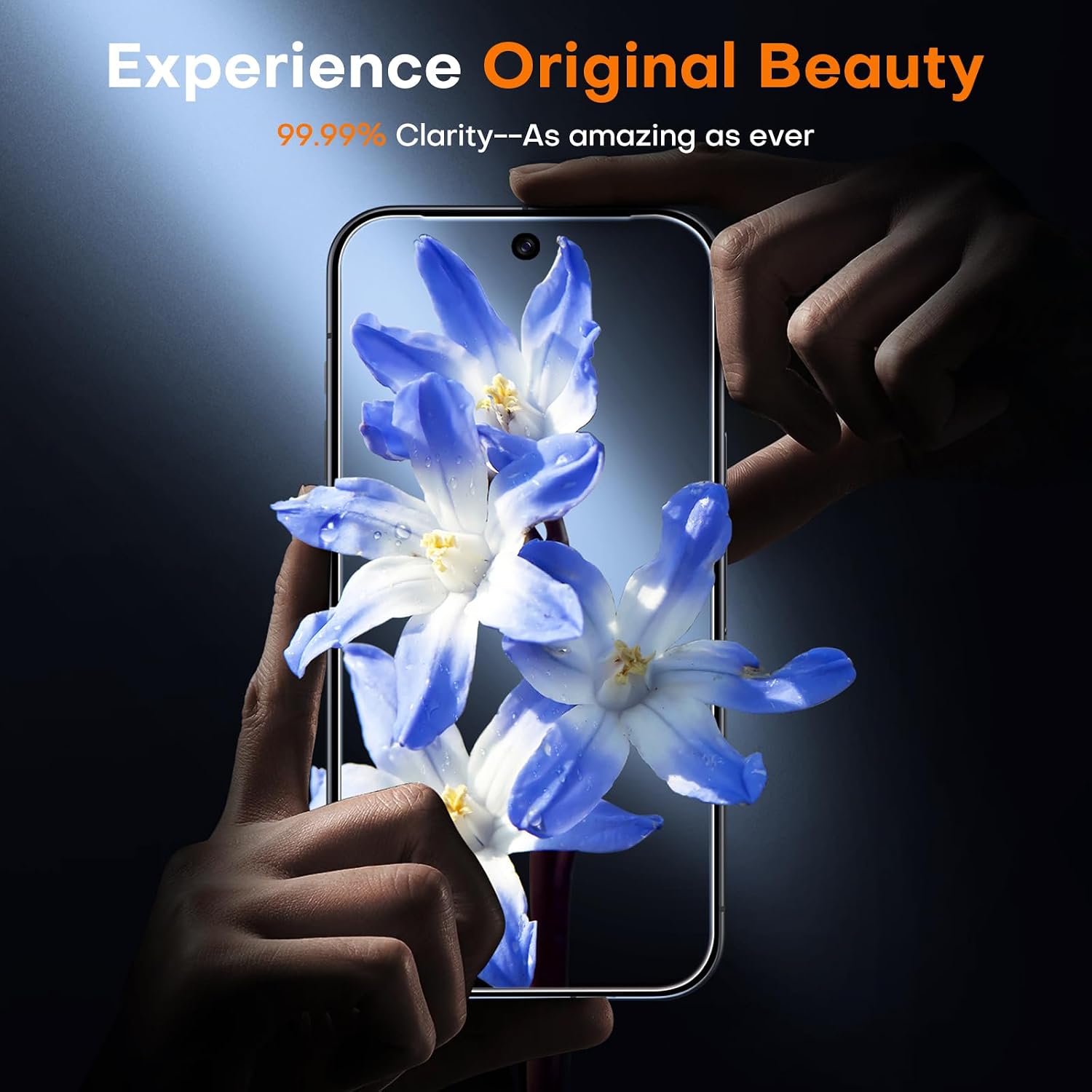 Detalle 2 de TOCOL Pixel 9 Screen Protector, 9H+ Tempered Glass, Auto-Install, 2-Pack
