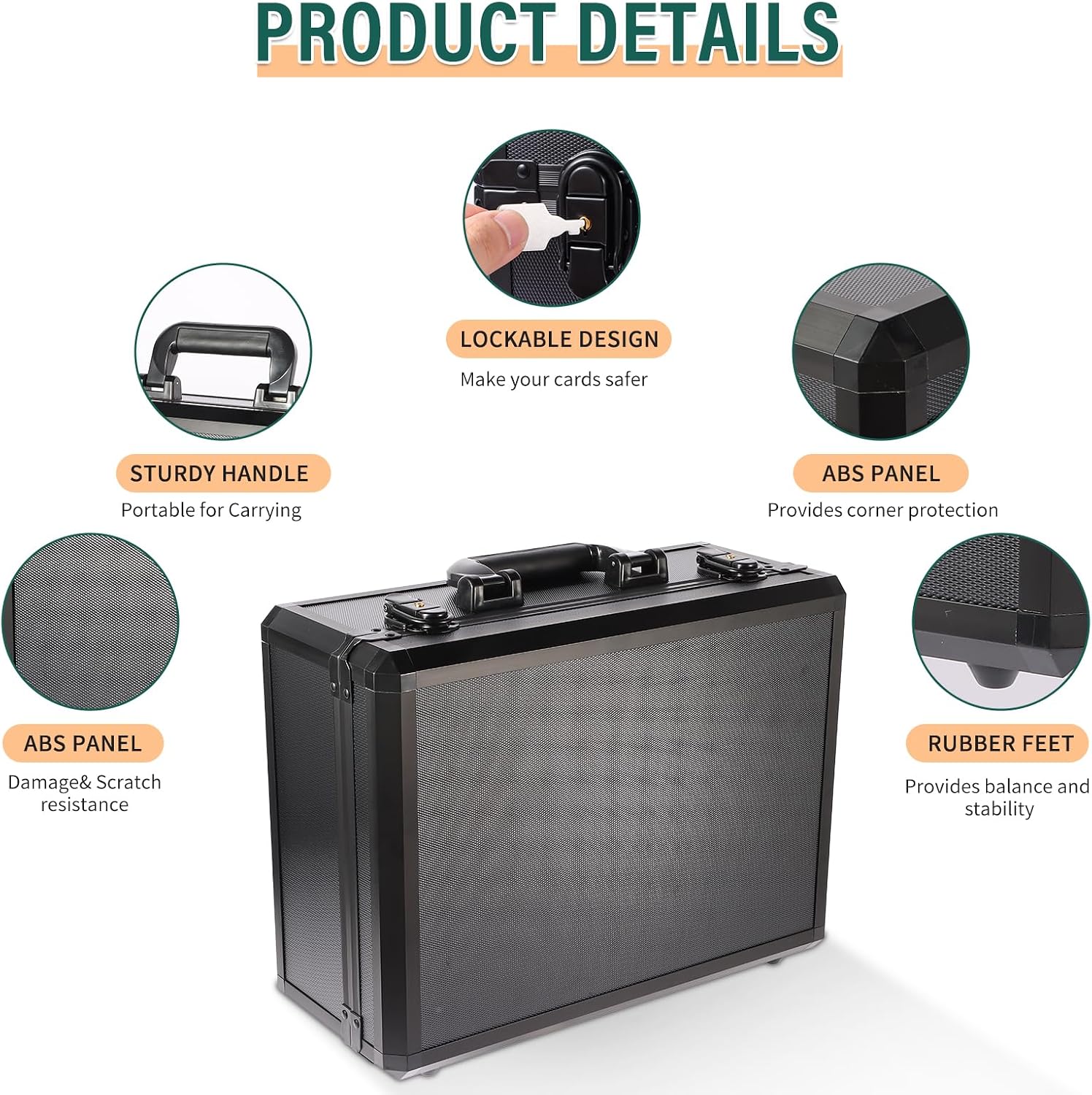 Detalle de EcoVibe Trading Card Storage Box for 3" x 4" 35pt Toploaders (600+)