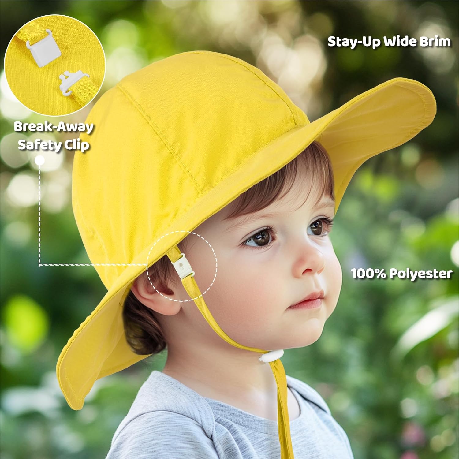 Thumbnail 1 de HECCEI Baby Sun Hat DryShade UPF 50+ — Adjustable, Breathable & Foldable Whale Design