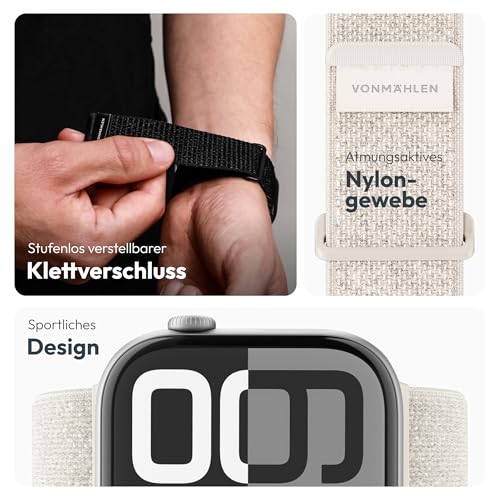 Thumbnail 2 de VONMÄHLEN Fitness Loop 2 – Sportarmband für Apple Watch 44/45/46/49 mm, Cream