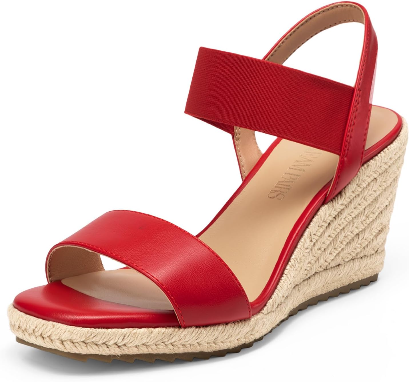 Thumbnail 6 de DREAM PAIRS Women's Open Toe Espadrille Platform Sandals with Elastic Ankle Strap