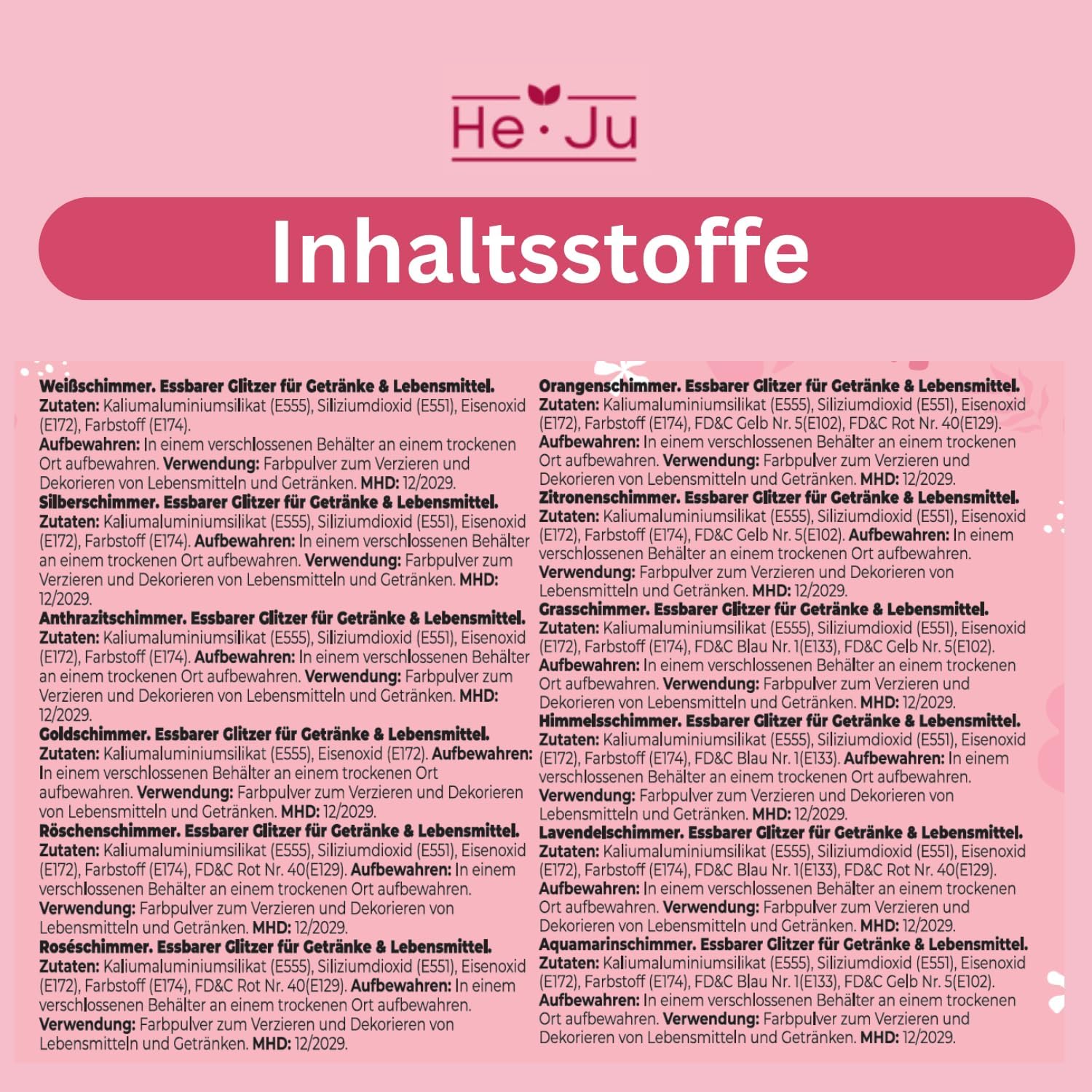 Thumbnail 6 de Lot de 12 paillettes comestibles 3 g ⚙️