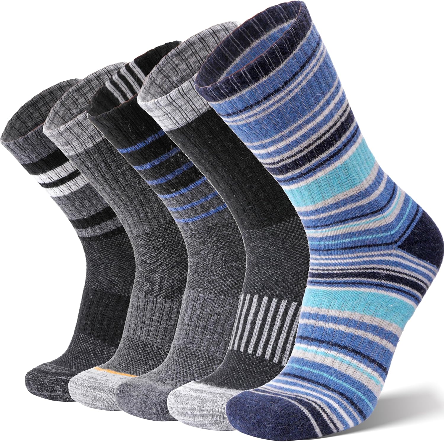 Detalle de ANTSANG Merino Wool Hiking Socks 5 Pairs